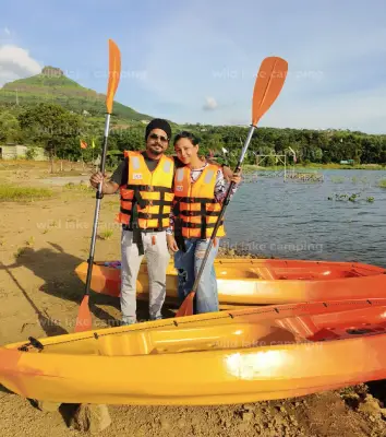 couple Camping at pawna camping