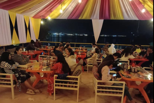 Dinning area on campsite pawna